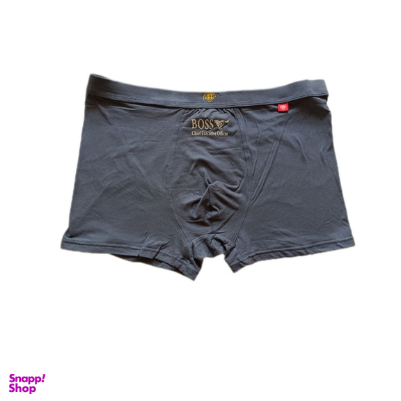 شورت مردانه طرح Boss کد 902 رنگ طوسی تیره