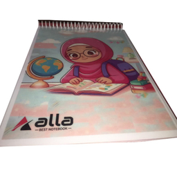 دفتر نقاشی 50 برگ آلا سایز A5 طرح دختر کتابخون کد 152