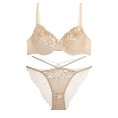 ست شورت و سوتین توری نوشه پوش کد 99902