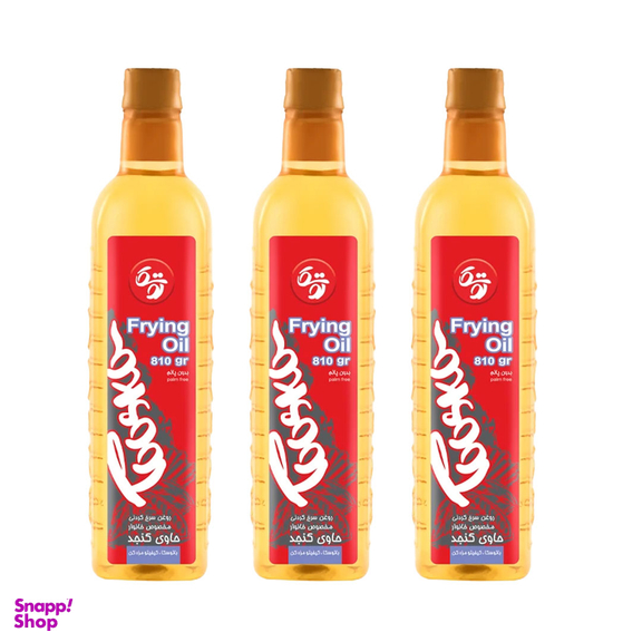 روغن سرخ کردنی حاوی کنجد توسکا وزن 810 گرم بسته 2 عددی به همراه یک عدد هدیه
