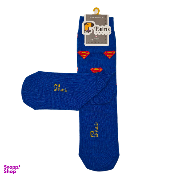 جوراب مردانه ساق دار مدل کارتون سوپرمن
