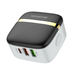 شارژر دیواری 32 وات کینگ استار مدل KW196 PD به همراه کابل USB-C
