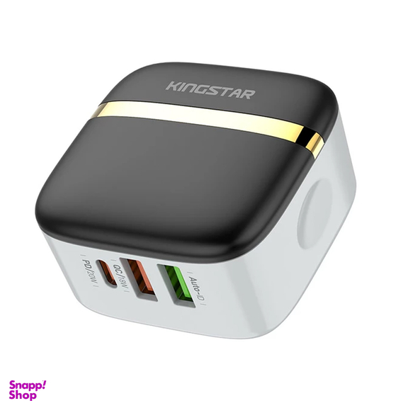 شارژر دیواری 32 وات کینگ استار مدل KW196 PD به همراه کابل USB-C