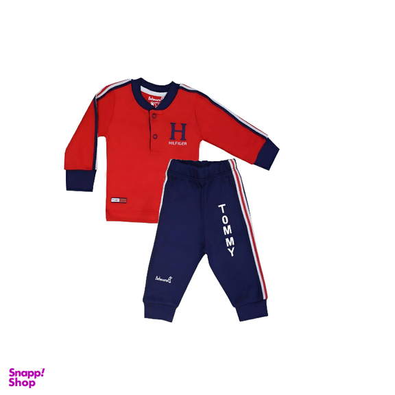 ست تیشرت و شلوار نوزادی به آوران طرح تامی