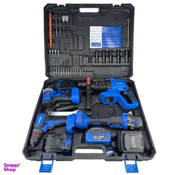 کیت شارژی براشلس ویوارکس مدل VR2404-BCK مجموعه 4 عددی