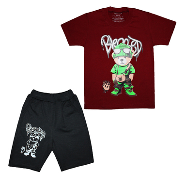 ست تیشرت و شلوارک پسرانه کد 1003