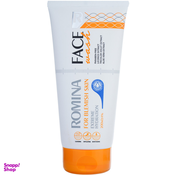 ژل شستشوی صورت رومینا  مدل Extreme Hydration حجم 200 میلی لیتر