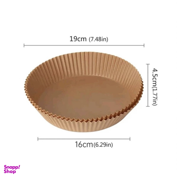 ظرف پخت مدل کاغذ سرخ کن هواپز طرح ایر فرایر کد M16 بسته 50 عددی