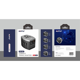 شارژر دیواری سفری نیتو مدل PD+QC3.0 NITU NT-A6