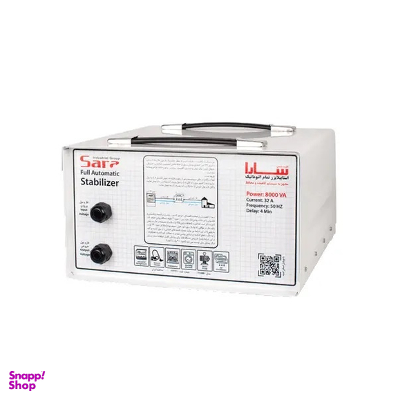استابیلایزر سارا مدل T138N ظرفیت 8000 ولت آمپر