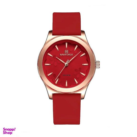 ساعت مچی عقربه ای زنانه نیوی فورس طرح گل مدل nf5051