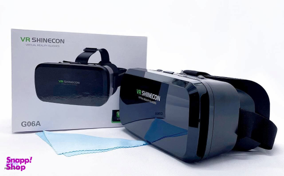 عینک واقعیت مجازی شاینکن مدل VR Shinecon G06A به همراه ریموت کنترل و لوح فشرده بازی‌ ها و فیلم‌ ها