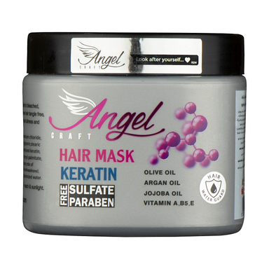 ماسک مو انجل کرفت مدل Keratin حجم 500 میلی لیتر