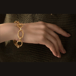 دستبند طلا 18 عیار زنانه کاپانی کد KB006