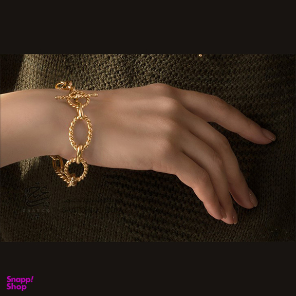 دستبند طلا 18 عیار زنانه کاپانی کد KB006