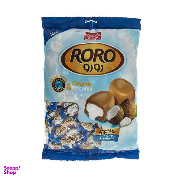 تافی کره ای نارگیلی رورو شیرین عسل وزن 800 گرم
