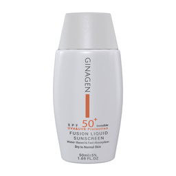 کرم ضد آفتاب بدون رنگ ژیناژن SPF 50 مدل Fusion Liquid  مناسب پوست های خشک و معمولی حجم 50 میلی لیتر