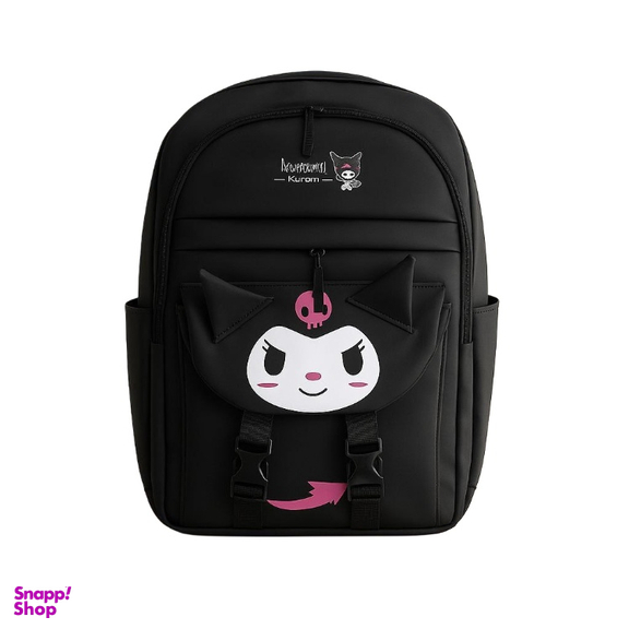 کوله پشتی دخترانه طرح فانتزی صورت کرومی دوقفل کد r0028