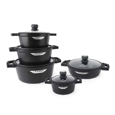 سرویس پخت و پز 20 پارچه لایف اسمایل قابلمه و تابه مدل FL-20