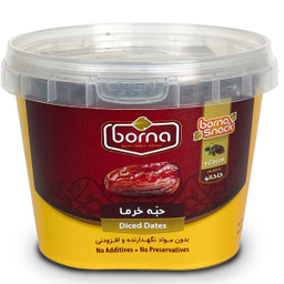 حبه خرما با طعم کاکائو برنا وزن 250 گرم