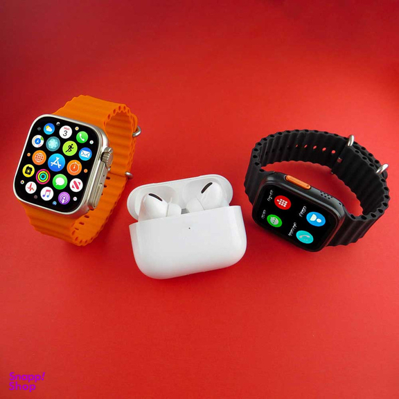 ساعت هوشمند ورنا مدل W49 Ultra with airpod pro به همراه هندزفری بیسیم