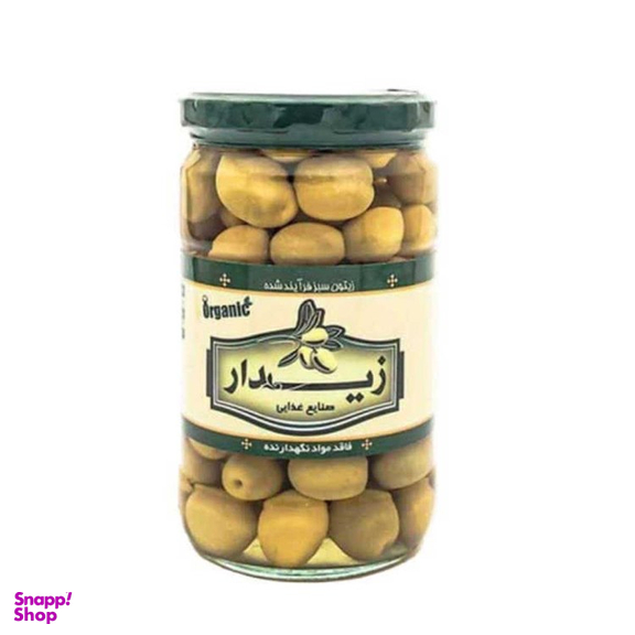 زیتون با هسته ارگانیک زیدار وزن 700 گرم