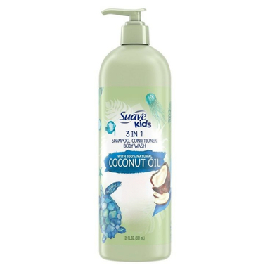 شامپو سه کاره کودک سواو مدل Coconut Oil حجم 591 میلی لیتر