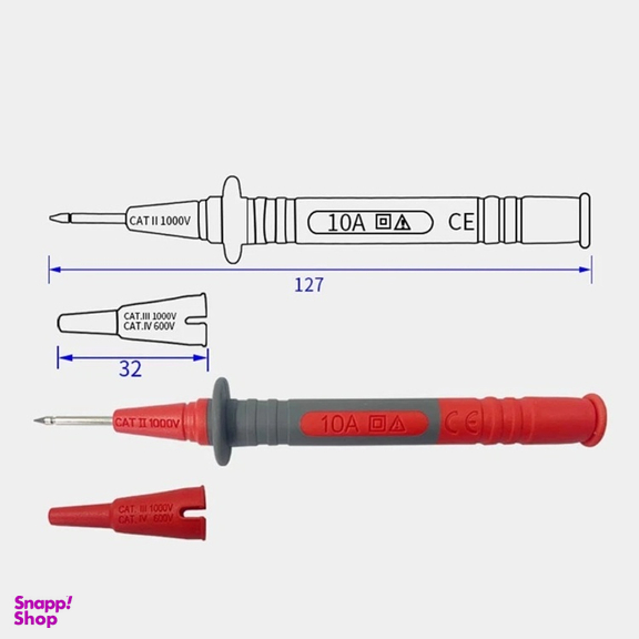پراب مولتی متر مستک مدل Probe Kit 001 مجموعه 6 عددی