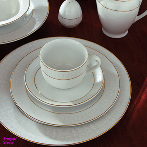 سرویس 102 پارچه چینی زرین قالب ایتالیا اف مدل سپیدصدف