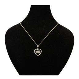 گردنبند نقره زنانه گیرا مدل قلب کد G1044