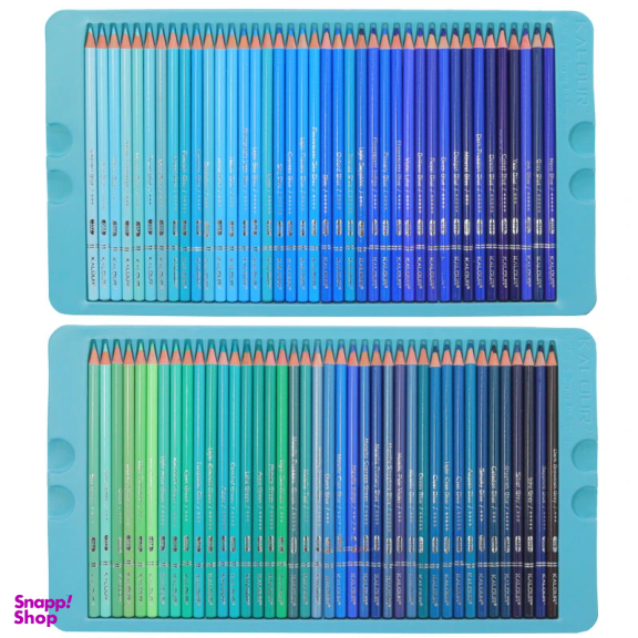 مداد رنگی 520 رنگ جعبه فلزی کالور طرح لاکپشت کد K520