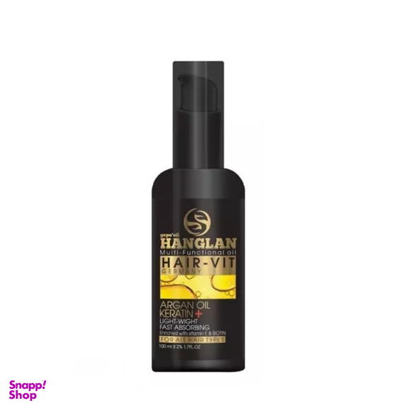 روغن مو هانگلن مدل آرگان و کراتین حجم 100 میلی لیتر