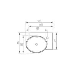 ست روشویی و کابینت مروا کابین مدل بیضی 52