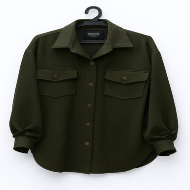 کاپشن زنانه نسترن کد 670 رنگ سبز