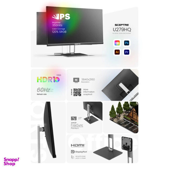 مانیتور مخصوص بازی اسکپتر مدل U279HQ سایز 27 اینچ