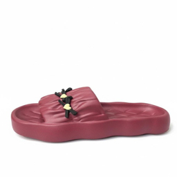 دمپایی زنانه طرح هیوا نگاران رنگ زرشکی