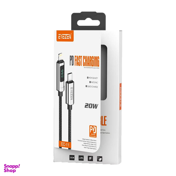 کابل تبدیل USB-C به لایتنینگ آیزن مدل Digital HD EC-11 20W PD Fast Charge طول 1 متر