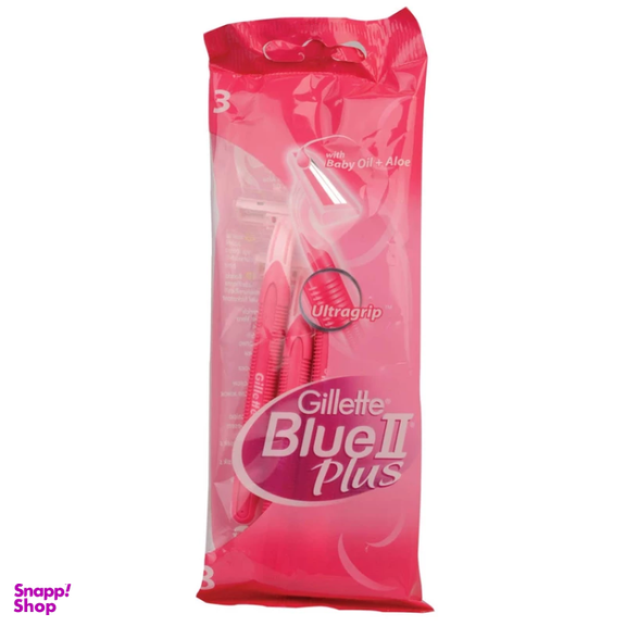 خود تراش زنانه ژیلت مدل Blue II Plus بسته 5 عددی