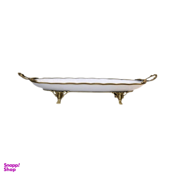 ماهی خوری دسته برنجی آبکاری آنتیک میراکل لیموژ کد 135