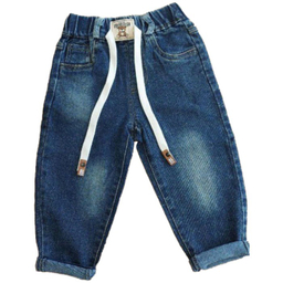 شلوار جین بچگانه مدل تدی رنگ آبی