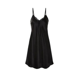 لباس خواب زنانه اسمارا مدل ساتن ابریشم کد 376 رنگ مشکی