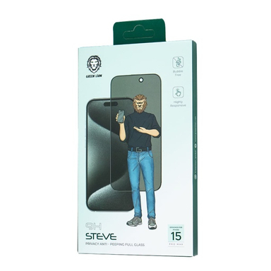 محافظ صفحه نمایش گوشی موبایل گرین لاین مدل Steve مناسب اپل iPhone 15 Pro Max