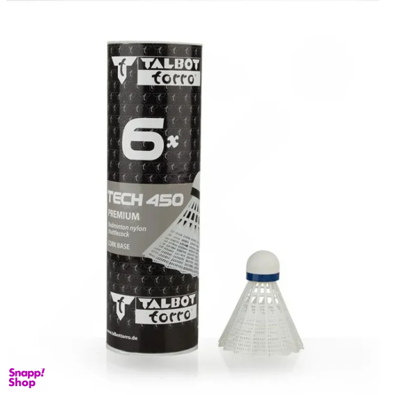 توپ بدمینتون پلاستیکی تالبوت مدل TECH 450 MY بسته 6 عددی