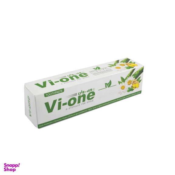 خمیر دندان وی وان Vi-One مدل Natural Herbal حجم 80 میلی‌ لیتر