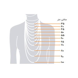گردنبند طلا 18 عیار زنانه مانچو مدل sfg634