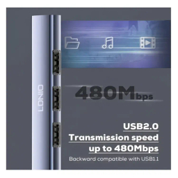 هاب USB Type-C الدینیو مدل DS-34UY