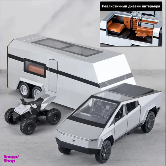 ماشین بازی مدل Tesla Pickup Trailer