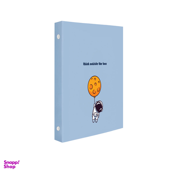 دفتر کلاسوری 100 برگ پدیده نقش مدل 6 حلقه کلاسيک طرح آدم فضايی کد 134