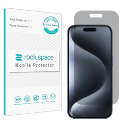 محافظ صفحه نمایش پرایوسی راک اسپیس مدل HyPRV مناسب برای گوشی موبایل اپل iPhone 15 Pro