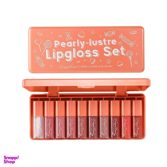 رژلب مایع دراگون رانی مدل pearly کد 02 مجموعه ۱۰ عددی